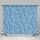 Aperturee - Aperturee Diamond Shape Blue Geo Abstract Textured Backdrop